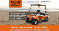 Desktop Screenshot of coastalgolfcartrentals.com