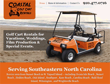 Tablet Screenshot of coastalgolfcartrentals.com